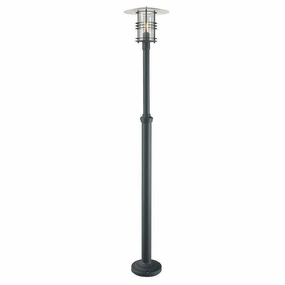 Elstead Stockholm Large Black Outdoor Lamp Post indoor ambient light