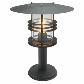 Elstead Stockholm Large Black Outdoor Pedestal Lantern outdoor wall lamp