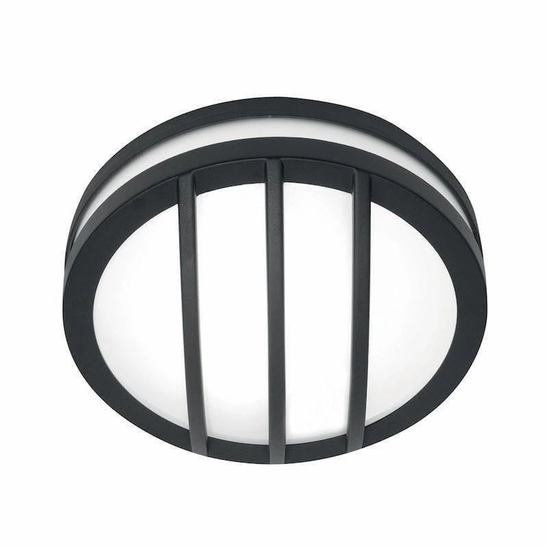 Elstead Sven Round Graphite Outdoor Wall Light outdoor wall lamp