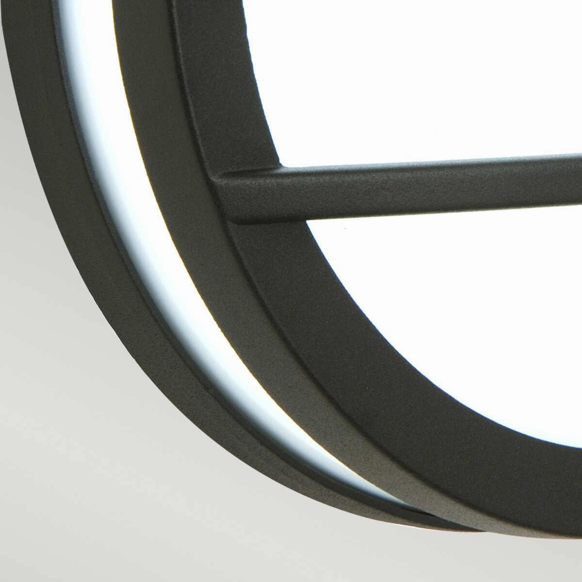 Elstead Sven Round Graphite Outdoor Wall Light