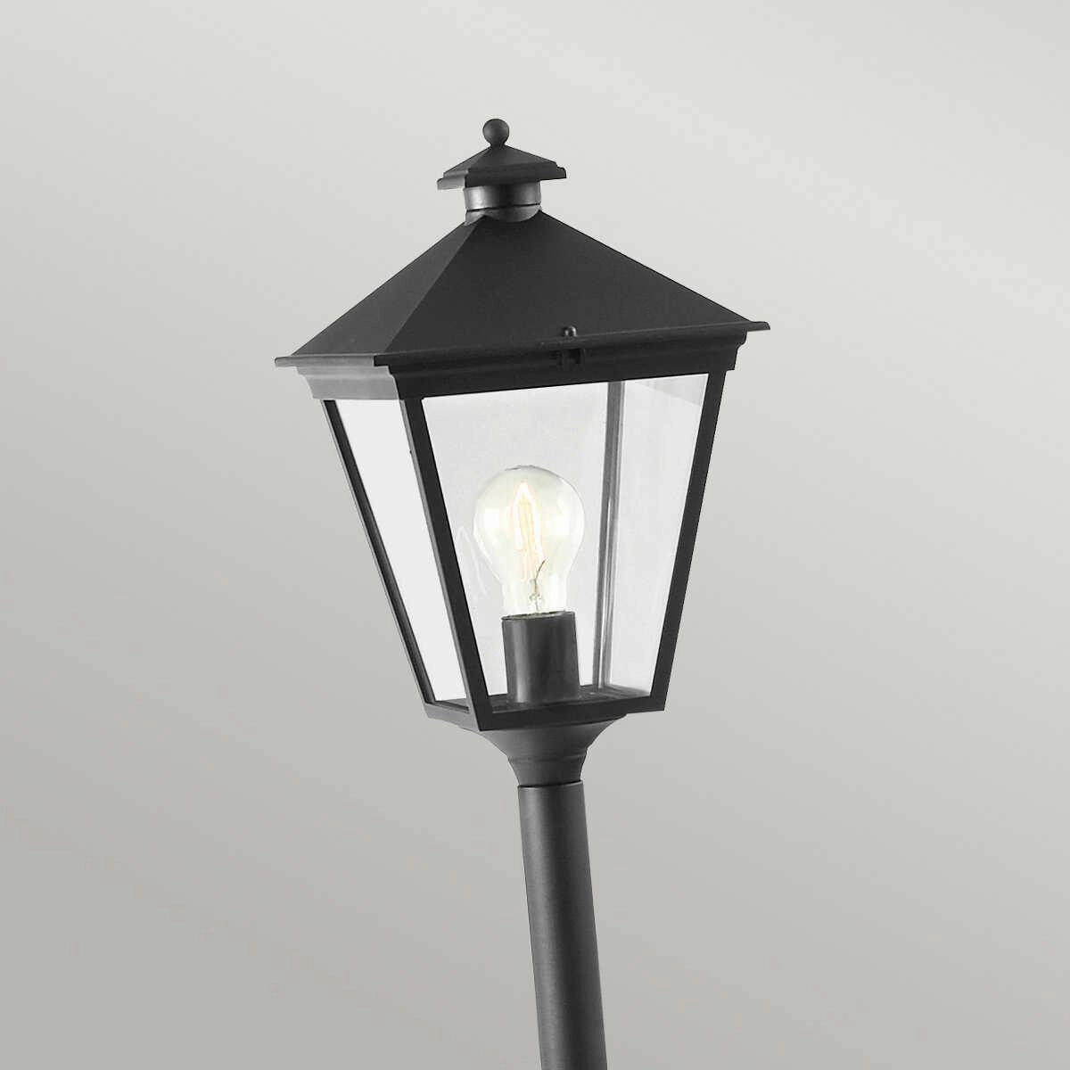 Elstead Turin Black Outdoor Bollard Light
