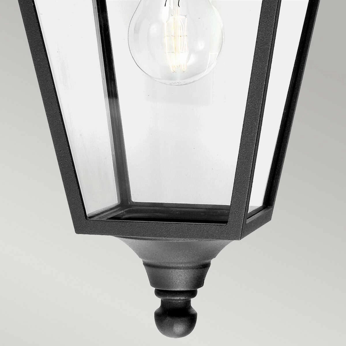 Elstead Turin Black Outdoor Downlighter Wall Light