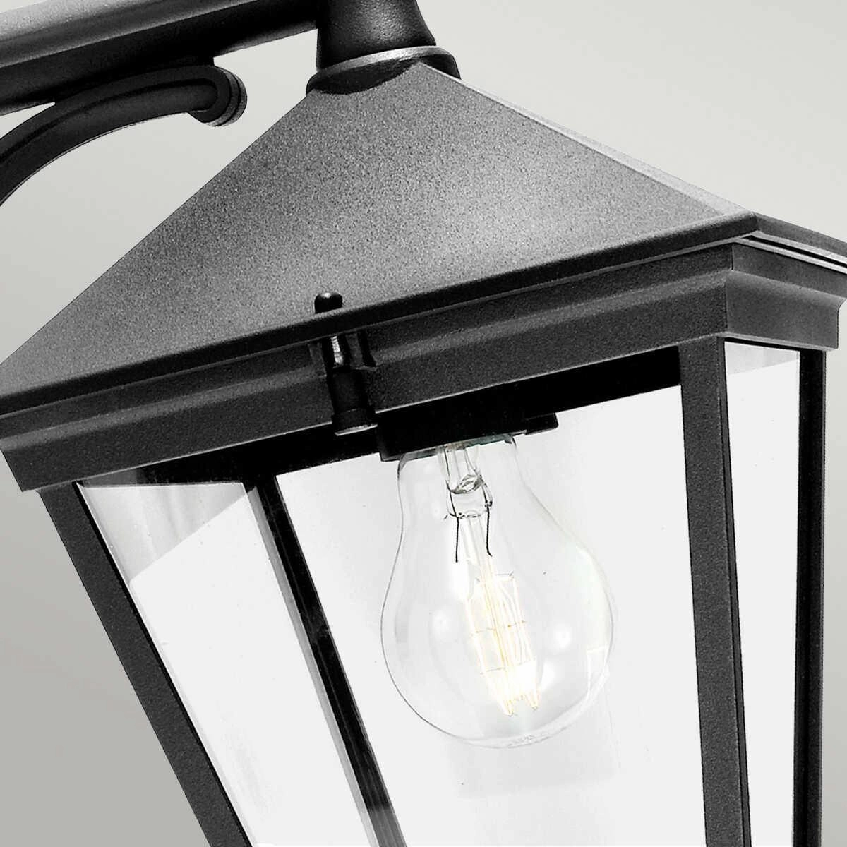 Elstead Turin Black Outdoor Downlighter Wall Light
