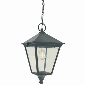 Elstead Turin Black Outdoor Pendant Light indoor ambient light