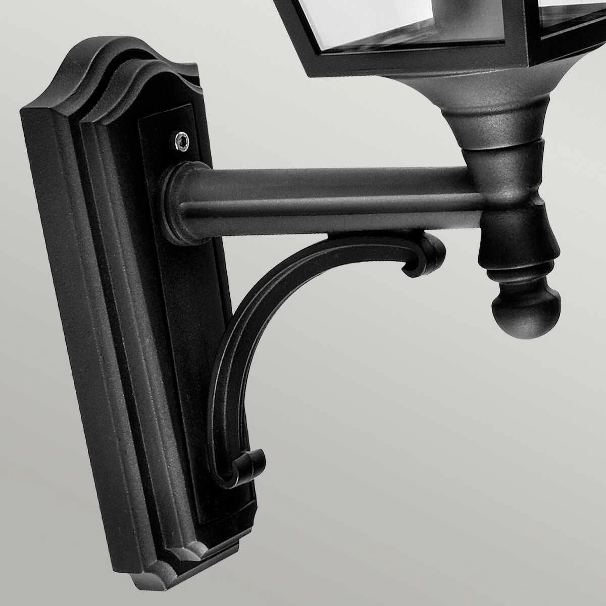 Elstead Turin Black Outdoor Uplighter Wall Light