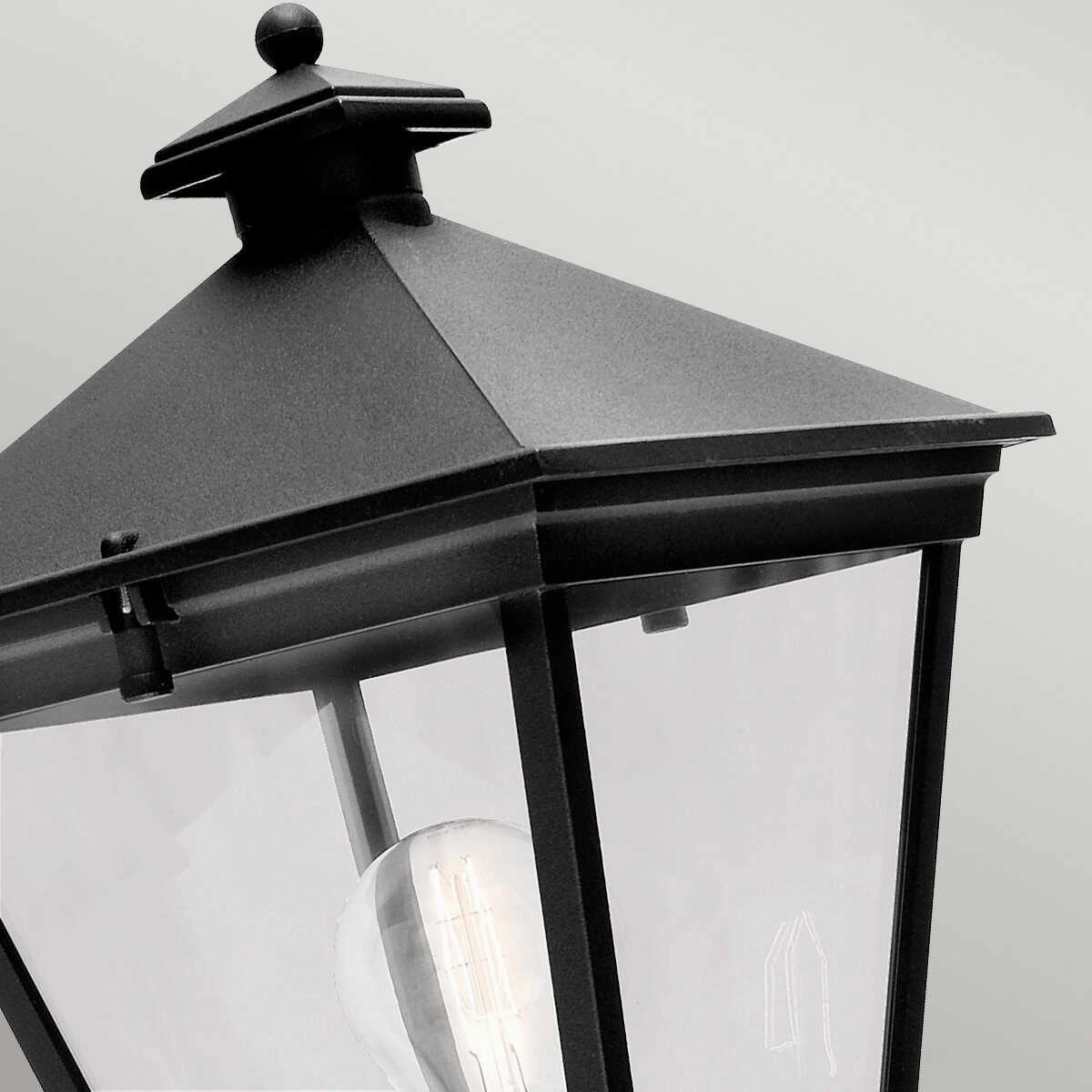 Elstead Turin Black Outdoor Uplighter Wall Light