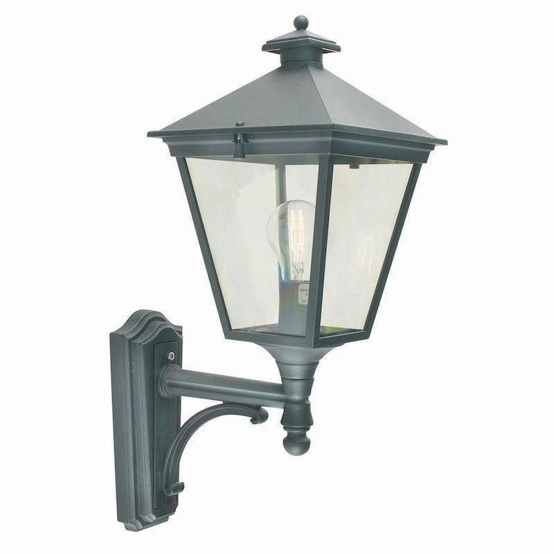 Elstead Turin Black Outdoor Uplighter Wall Light outdoor wall lamp