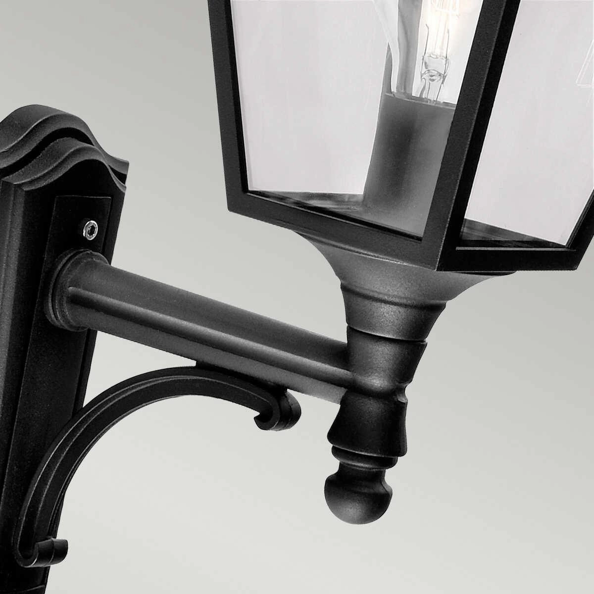 Elstead Turin Black Outdoor Uplighter Wall Light