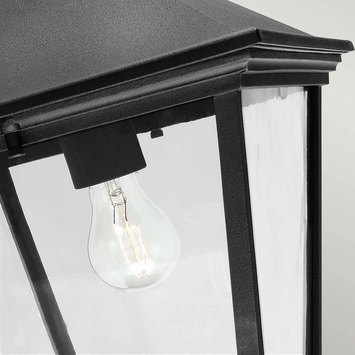 Elstead Turin Grande Black Outdoor Downlighter Wall Light