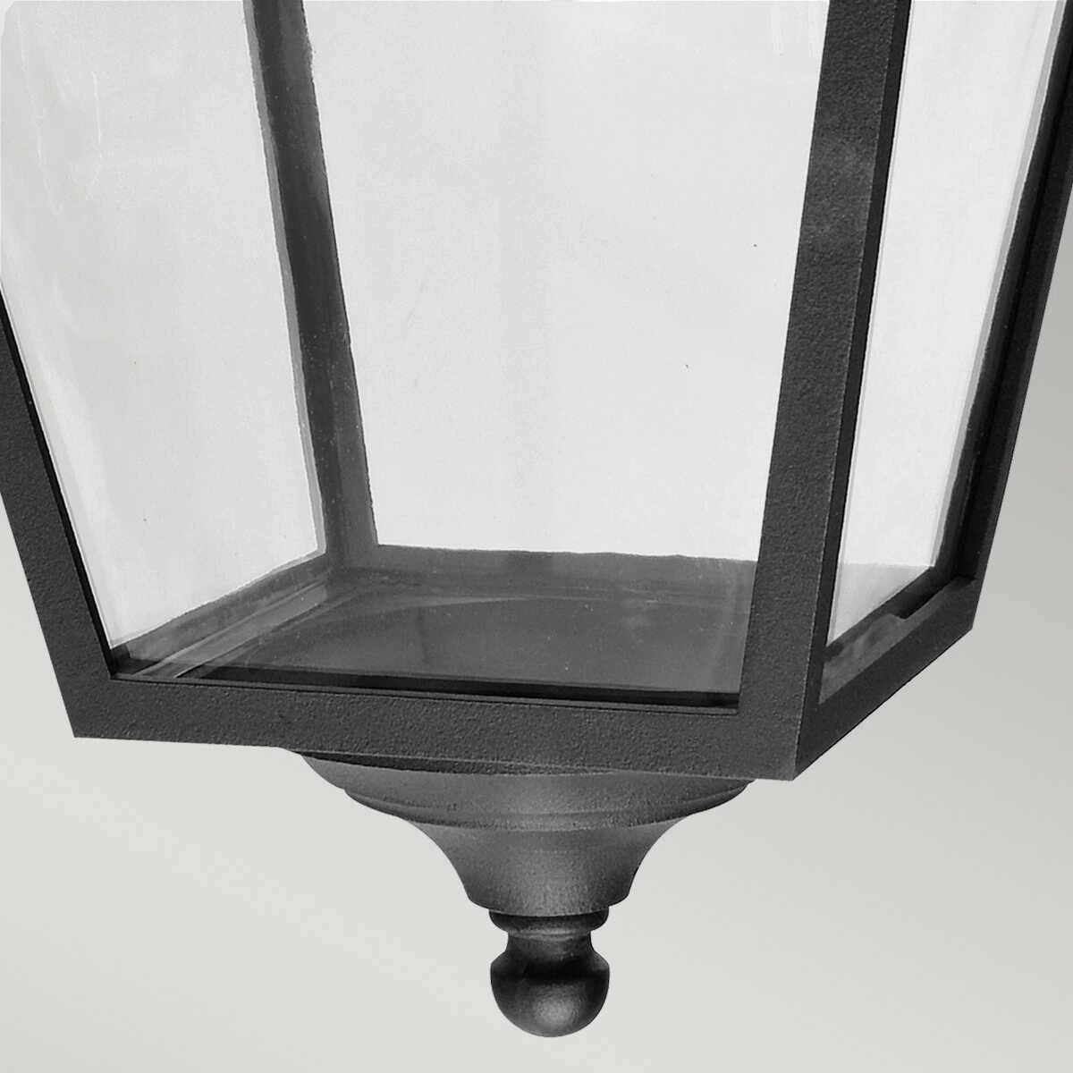 Elstead Turin Grande Black Outdoor Downlighter Wall Light
