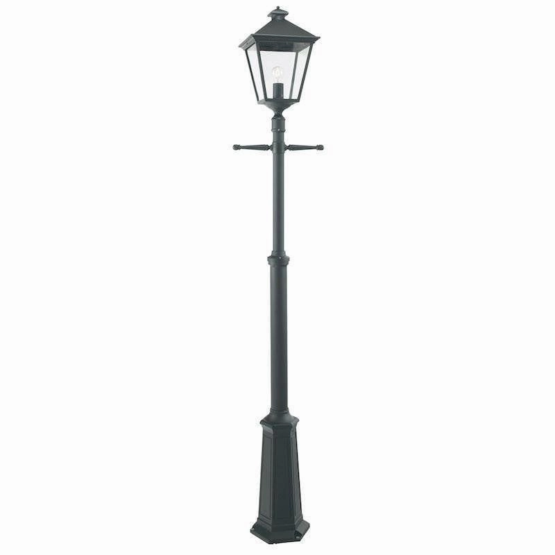 Elstead Turin Grande Black Outdoor Lamp Post indoor ambient light