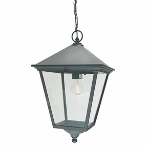 Elstead Turin Grande Black Outdoor Pendant Light outdoor wall lamp