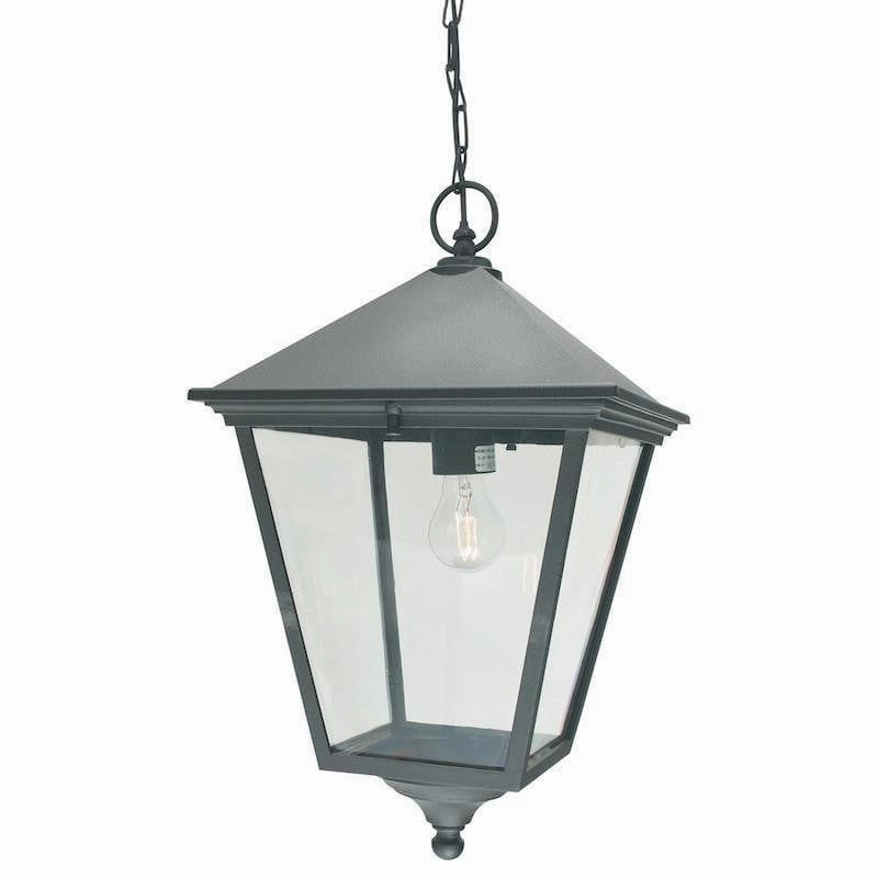 Elstead Turin Grande Black Outdoor Pendant Light outdoor wall lamp