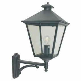 Elstead Turin Grande Black Outdoor Uplighter Wall Light outdoor wall lamp