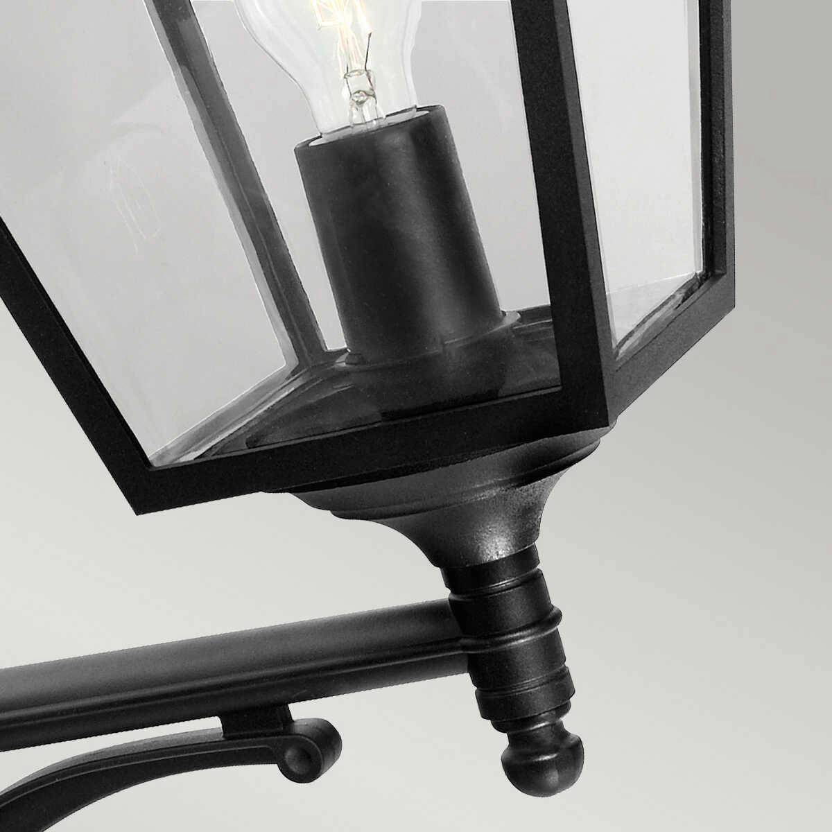 Elstead Turin Grande Black Outdoor Uplighter Wall Light