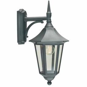 Elstead Valencia Black Outdoor Downlighter Wall Light outdoor wall lamp