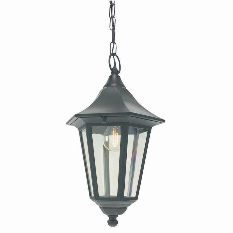 Elstead Valencia Black Outdoor Pendant Light indoor ambient light