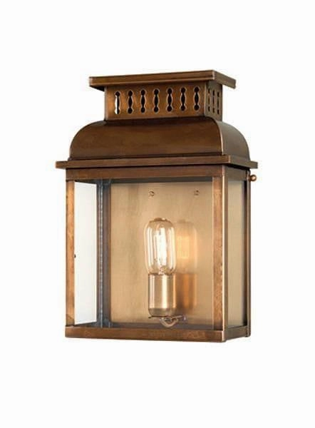 Elstead Westminster Aged Brass Outdoor Wall Light outdoor wall lamp