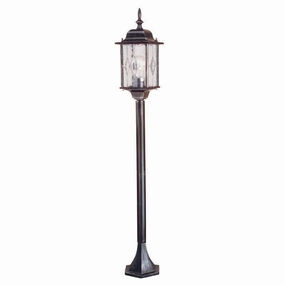 Elstead Wexford Black/Silver Outdoor Bollard Light outdoor wall lamp