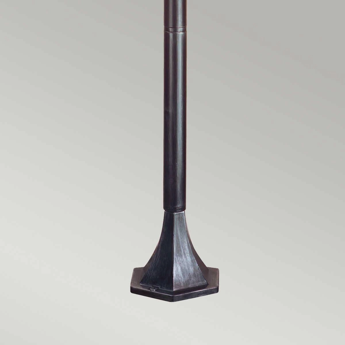 Elstead Wexford Black/Silver Outdoor Bollard Light