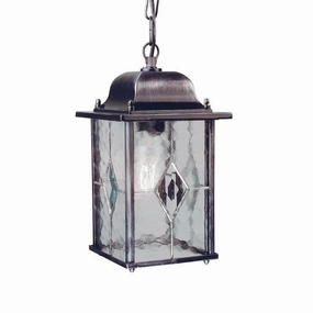 Elstead Wexford Black/Silver Outdoor Pendant Light outdoor wall lamp