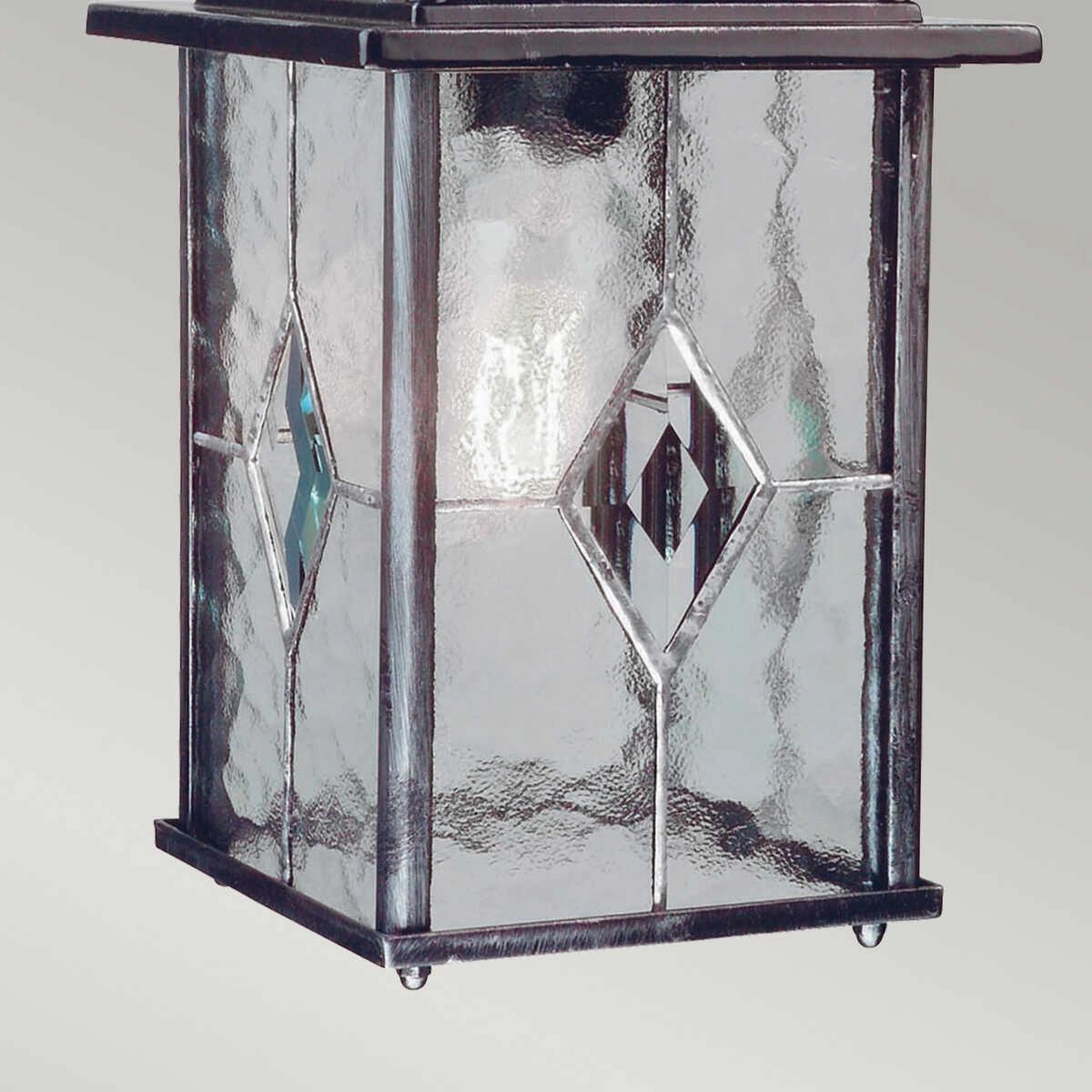Elstead Wexford Black/Silver Outdoor Pendant Light