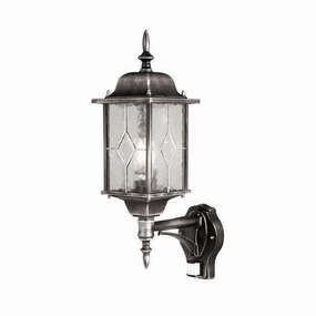 Elstead Wexford Black/Silver Outdoor PIR Wall Light outdoor wall lamp