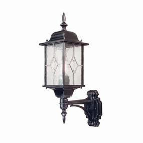 Elstead Wexford Black/Silver Outdoor Uplighter Wall Light outdoor wall lamp