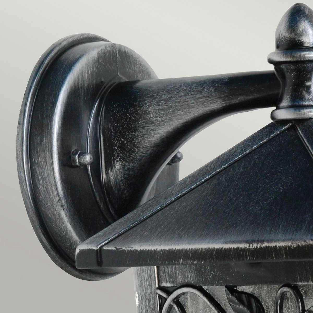 Elstead Winchcombe Black/Silver Outdoor Wall Light