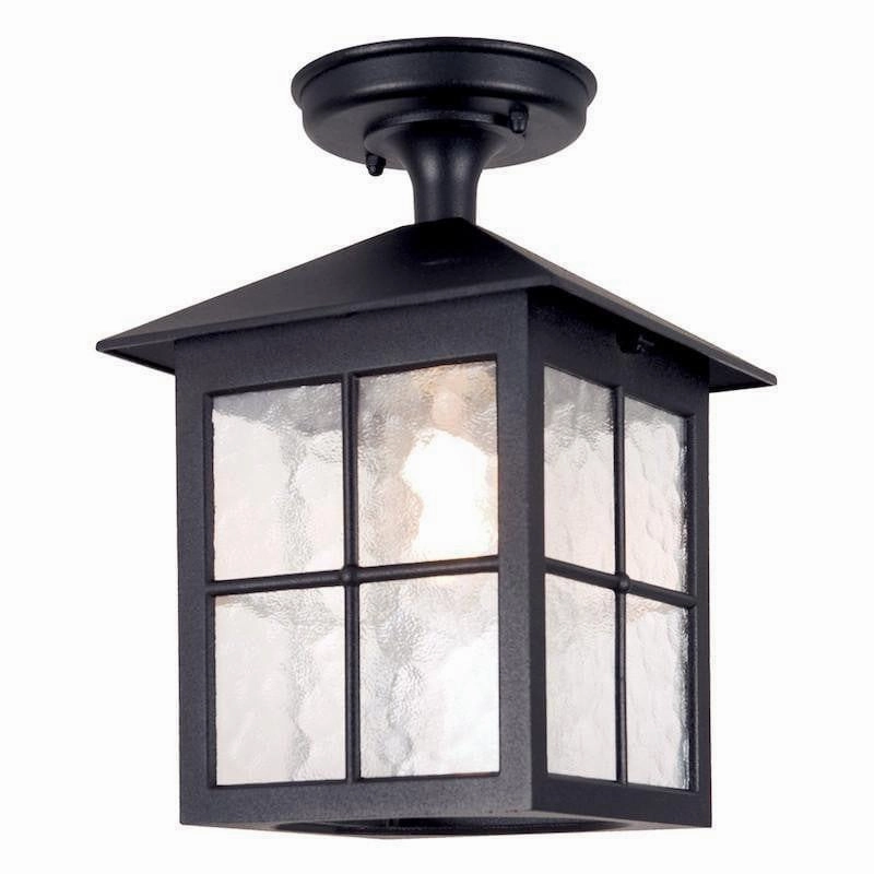 Elstead Winchester Black Outdoor Porch Ceiling  Lantern outdoor wall lamp
