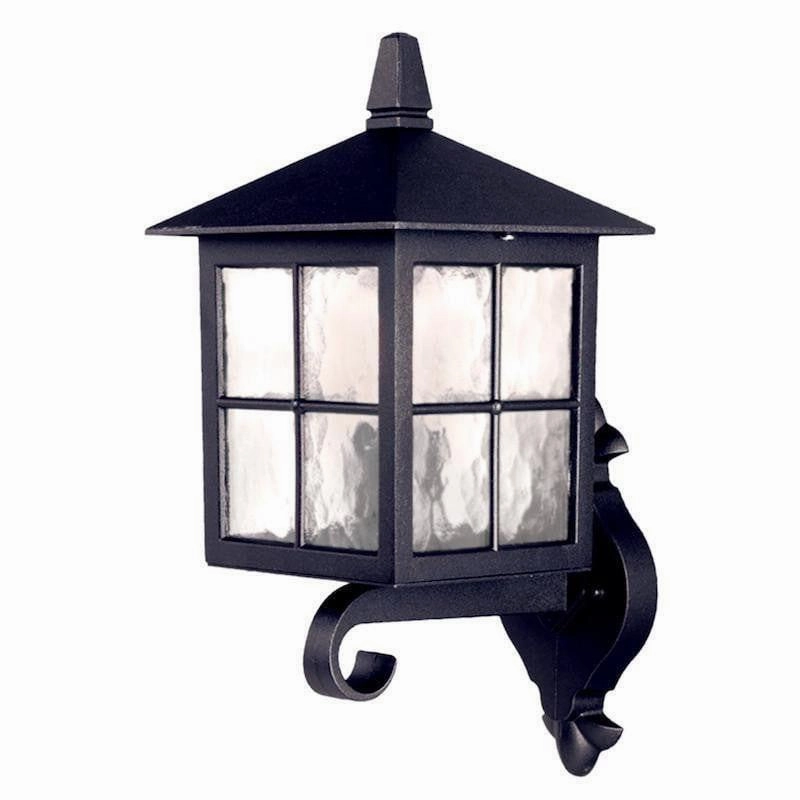 Elstead Winchester Black Outdoor Uplighter Wall Light outdoor wall lamp