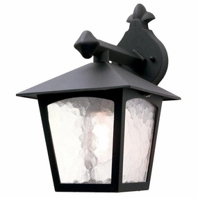 Elstead York Black Outdoor Downlighter Wall Light outdoor wall lamp