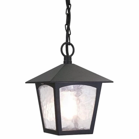 Elstead York Black Outdoor Pendant Light outdoor wall lamp