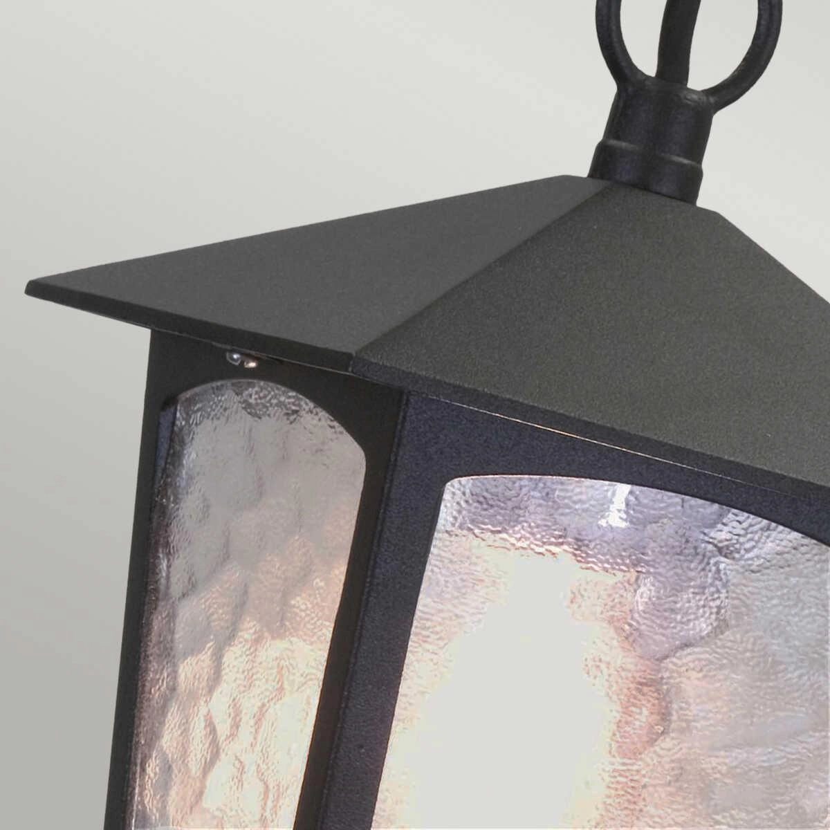 Elstead York Black Outdoor Pendant Light