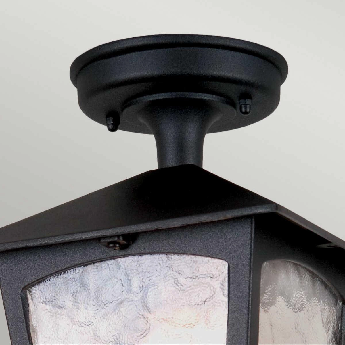 Elstead York Black Outdoor Porch Ceiling  Lantern