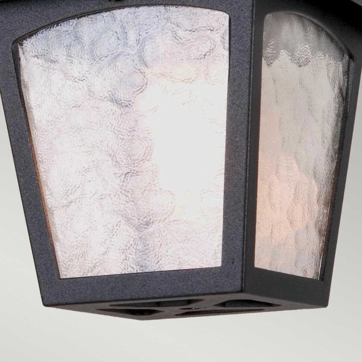 Elstead York Black Outdoor Porch Ceiling  Lantern