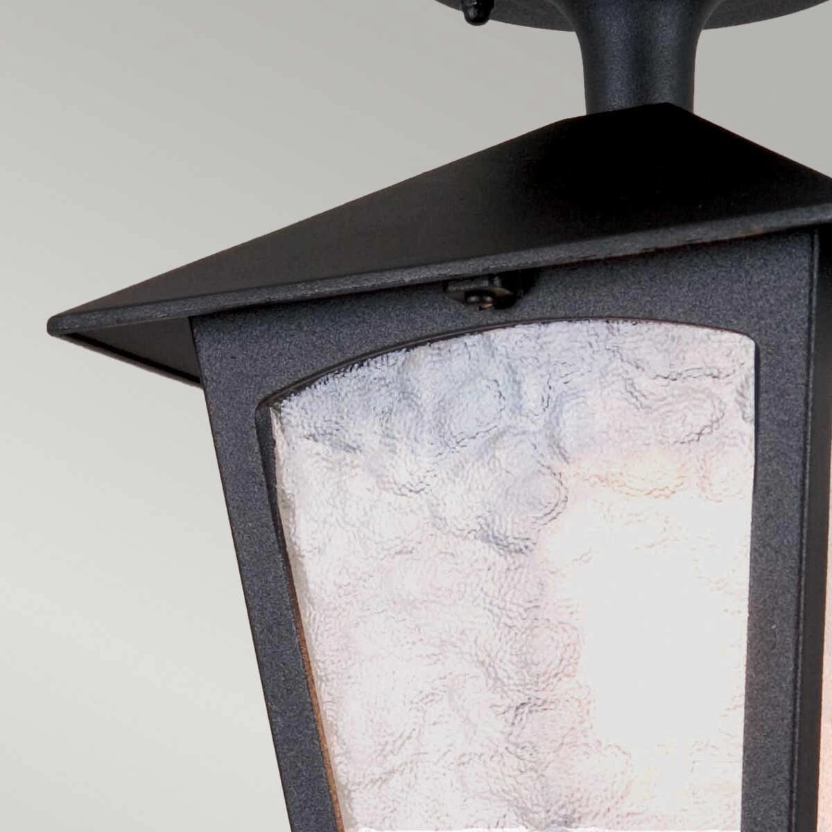 Elstead York Black Outdoor Porch Ceiling  Lantern