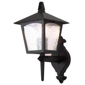 Elstead York Black Outdoor Uplighter Wall Light outdoor wall lamp