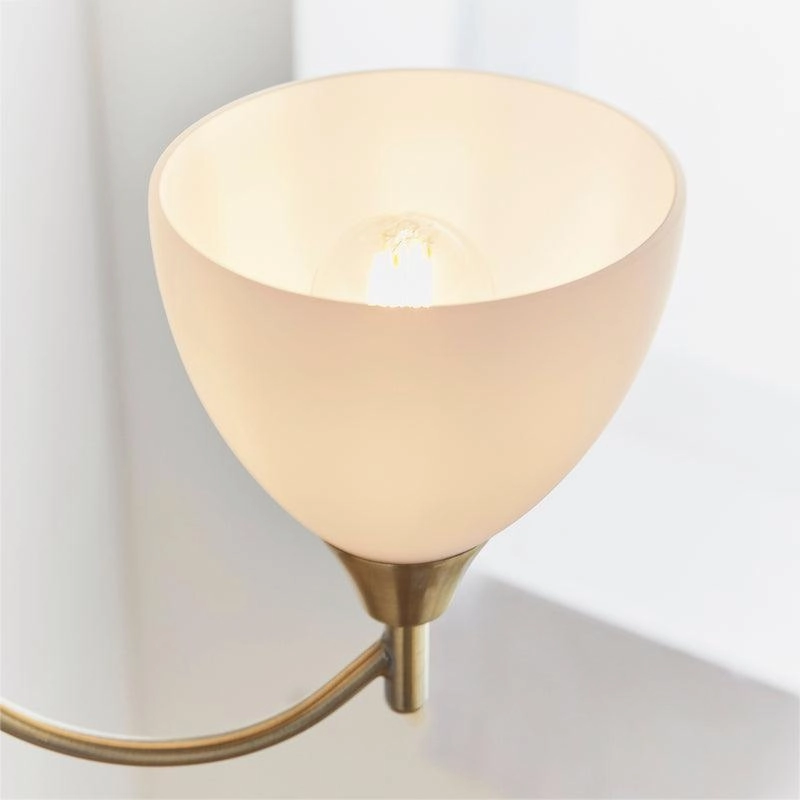 Endon Alton 3 Arm Antique Brass Pendant Ceiling Light