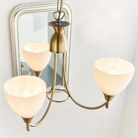 Endon Alton 3 Arm Antique Brass Pendant Ceiling Light modern ceiling lamp