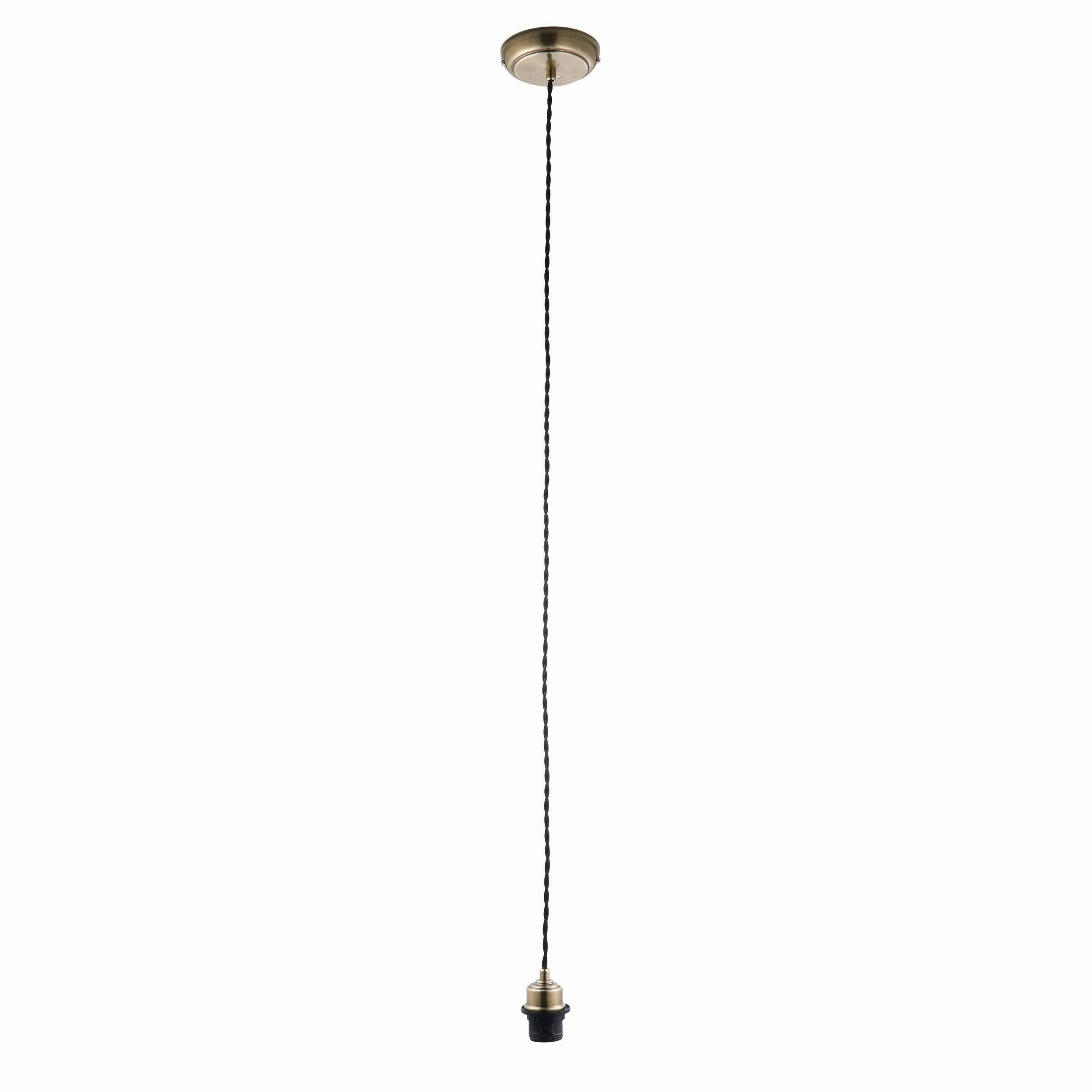 Endon Antique Brass Cable set 1 Light Pendant Ceiling Light modern ceiling lamp