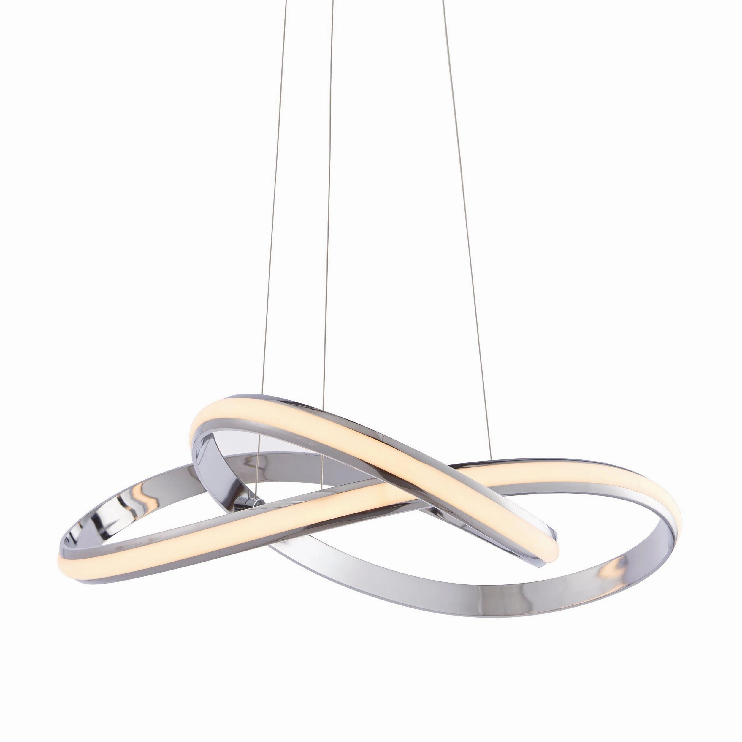 Endon Aria 1 Light Chrome Ceiling Pendant minimalist ceiling light