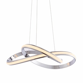 Endon Aria 1 Light Chrome Ceiling Pendant minimalist ceiling light
