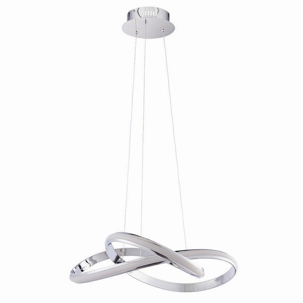 Endon Aria 1 Light Chrome Ceiling Pendant