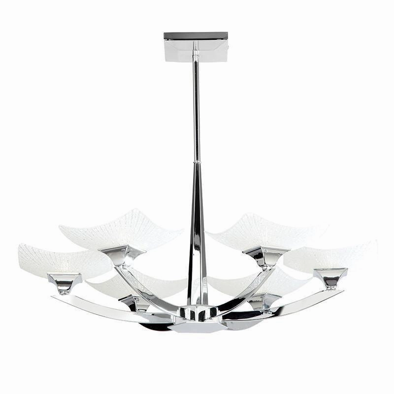 Endon Ayres 6 Arm Polished Chrome Semi Flush Ceiling Light