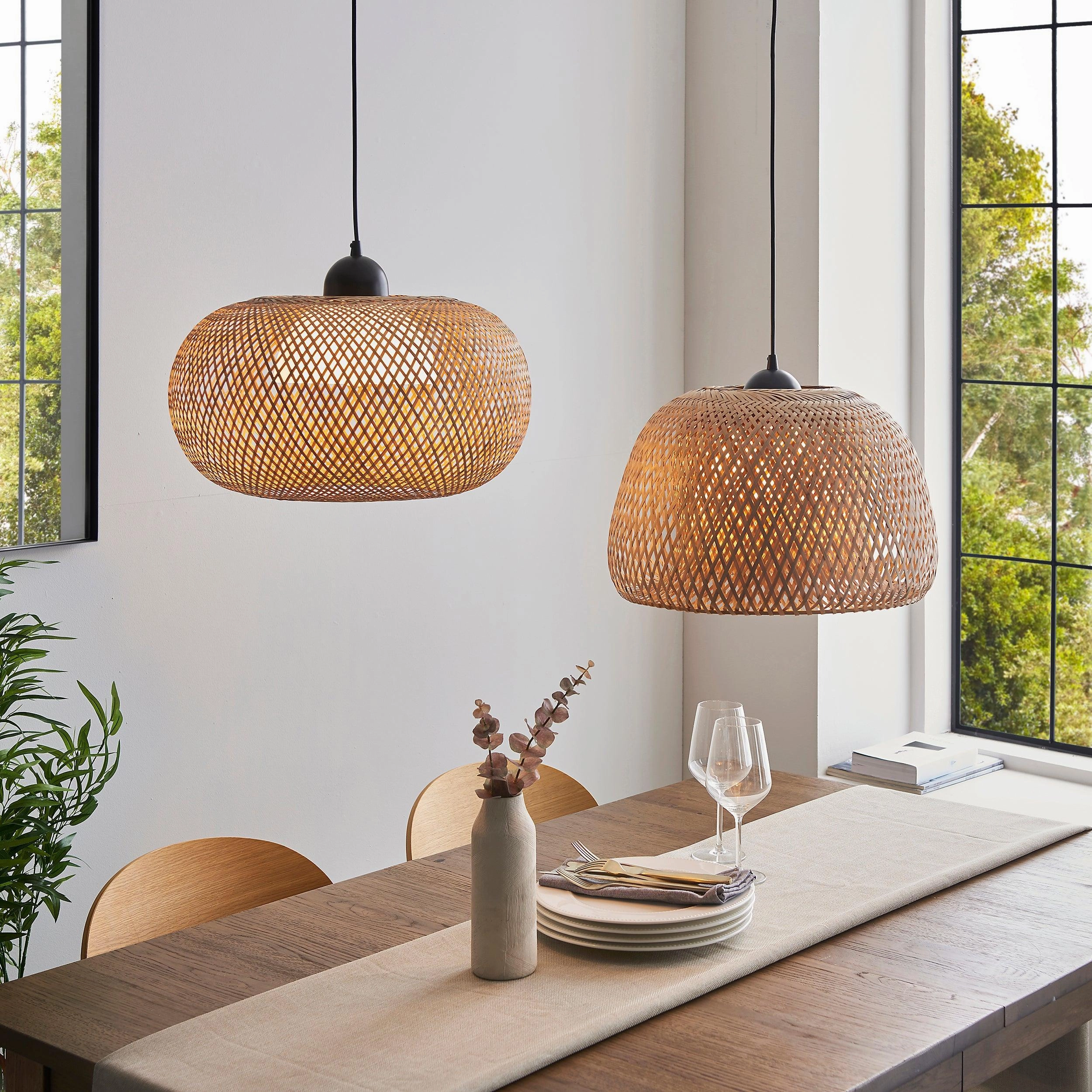 Endon Bali Natural Bamboo Woven Ceiling Pendant