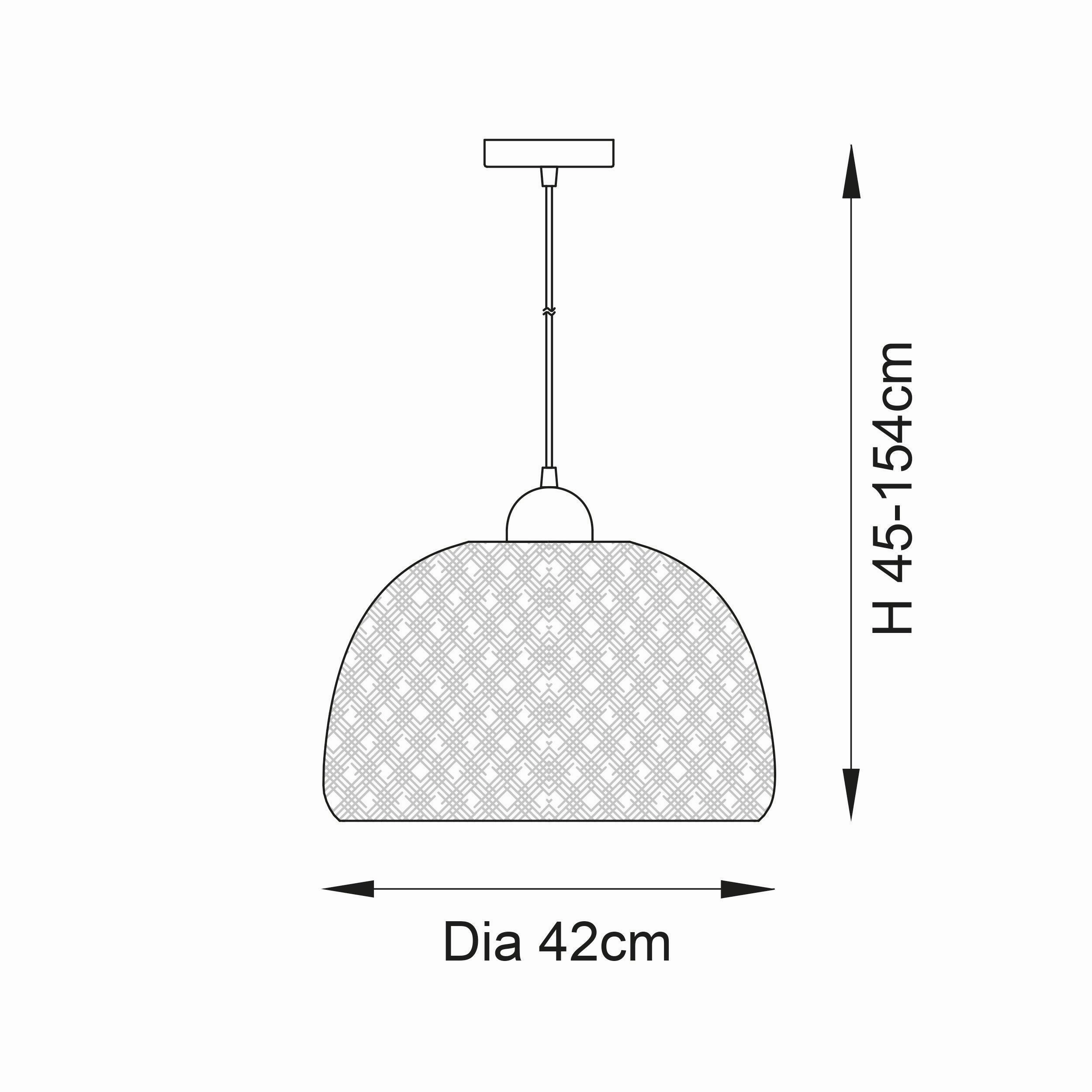 Endon Bali Natural Bamboo Woven Ceiling Pendant