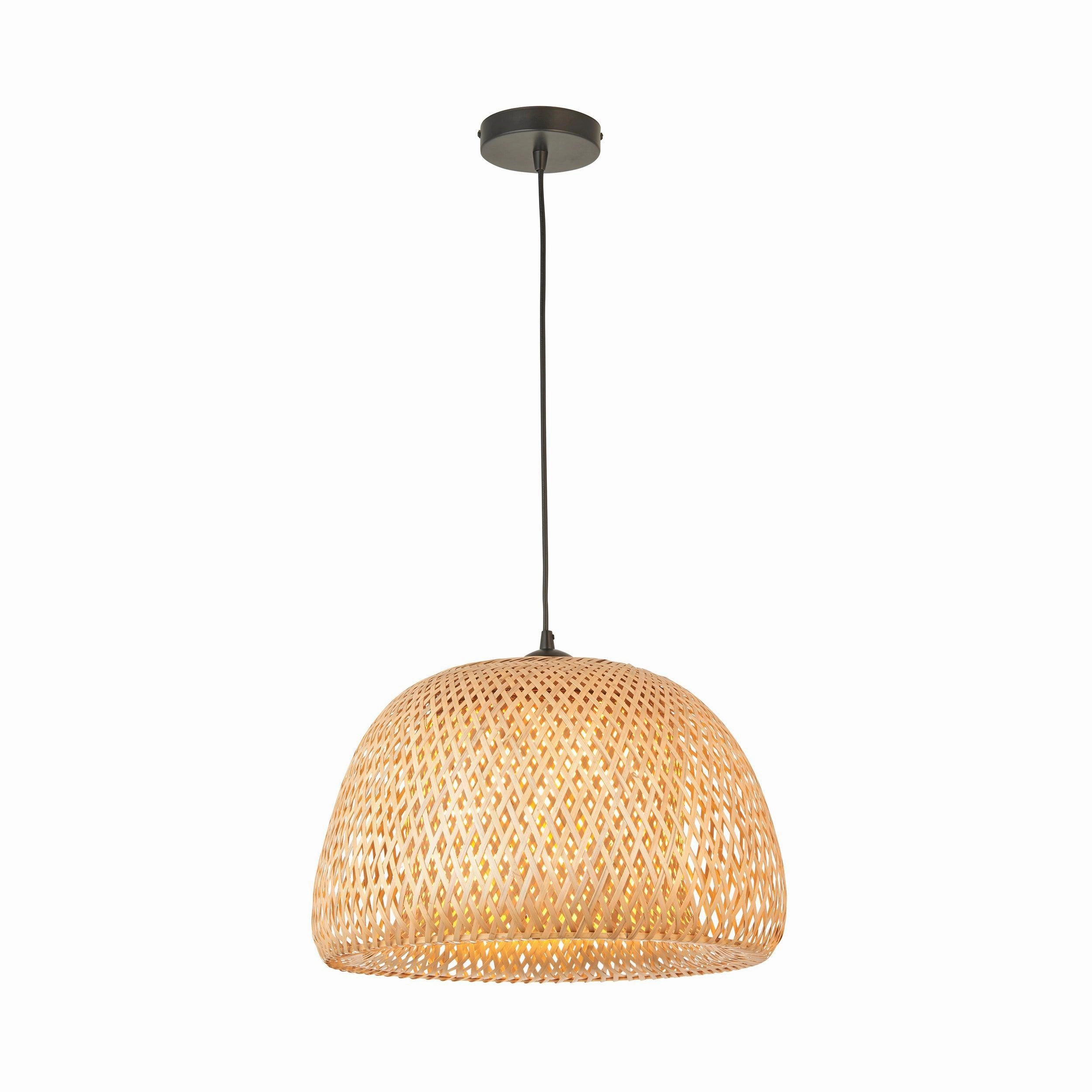Endon Bali Natural Bamboo Woven Ceiling Pendant