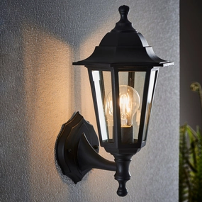 Endon Bayswater Black Outdoor uplight Wall Light outdoor wall lamp