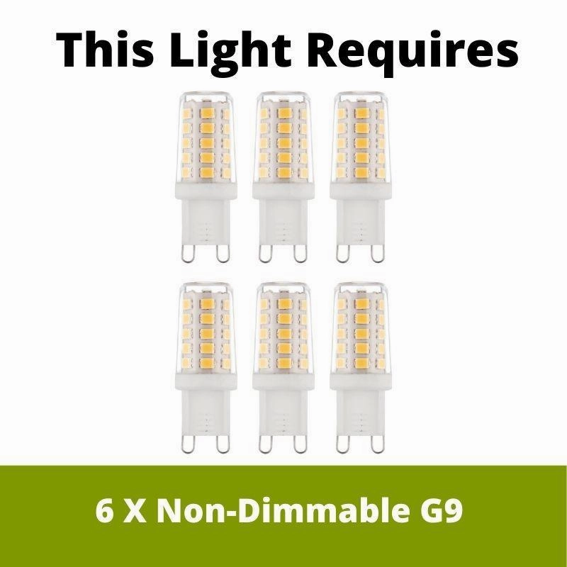 Endon Bloom Gold 6 light Ceiling Pendant Light - Opal Glass